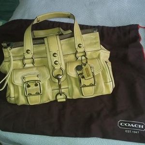 Iconic Coach Legacy Camel Leather